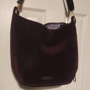 Vera Bradley Quilted Shoulder Bag in Deep Burgundy